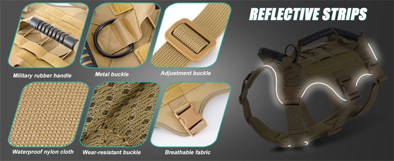 AyalaPet No-Pull Dog Harness Reflective Adjustable Pet Vest for Small Medium Large Dogs - Breathable Soft Mesh Walking Harness in 4 Colors & 3 Sizes