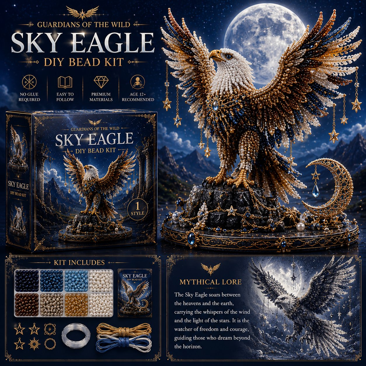 🎁3D Animal Guardian DIY Bead Kit Collection🏆