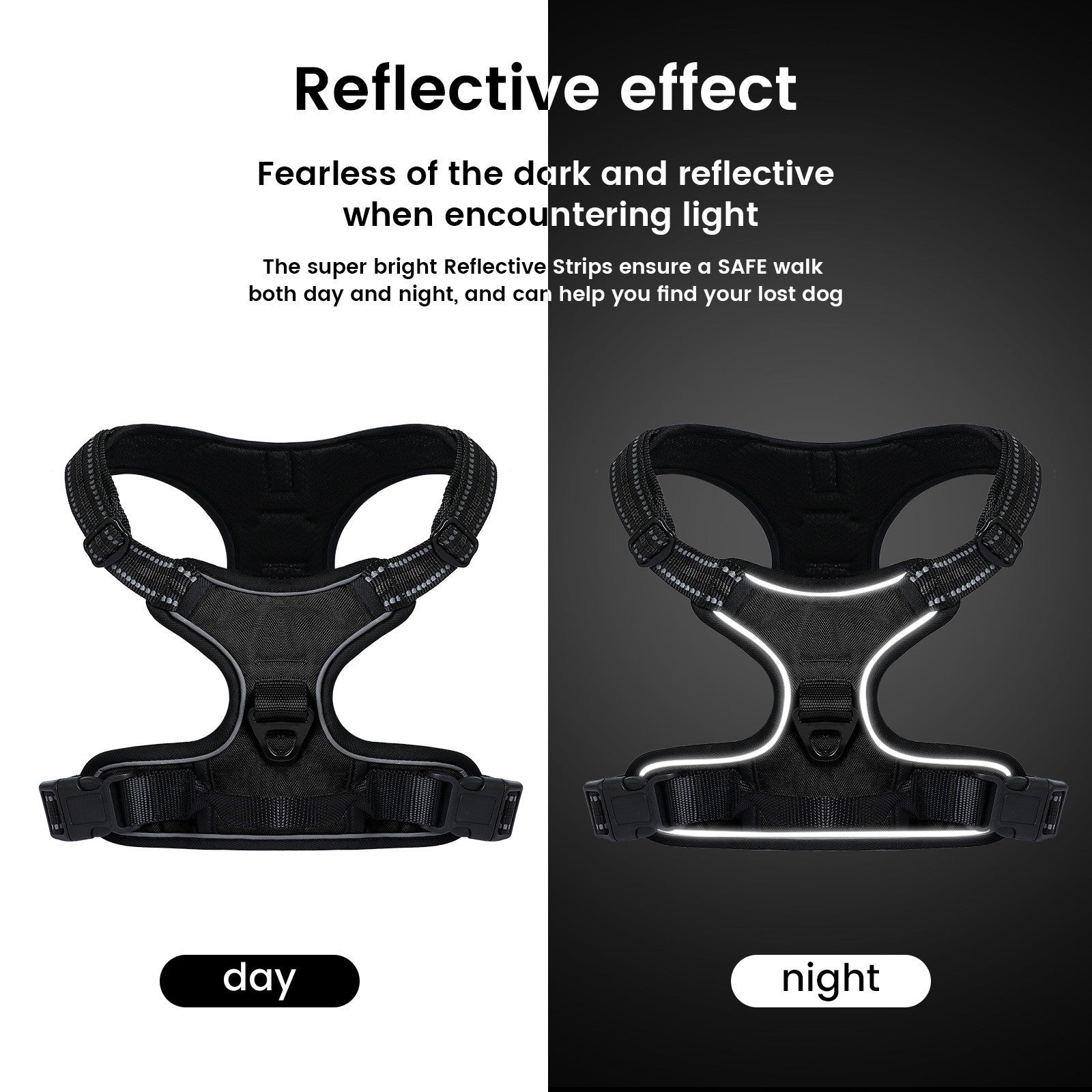 Reflective Step-In Dog Harness and Leash Set - Breathable Soft Mesh Pet Vest - No-Pull Adjustable Escape-Proof Harness for Small Medium Dogs & Cats
