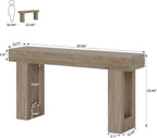 63-Inch Long Console Table, Wooden Rectangular Sofa Table Behind The Couch, Farmhouse Entryway Table for Entrance, Hallway, Living Room🏆