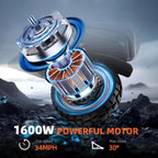 Electric Scooter for Adults 5600W Dual Motors, 50MPH & 50 Miles Range, 60V 27Ah Battery, Foldable Heavy Duty E Scooter, 11" Off Road Tires Fast Electric Scooter with Seat🏆