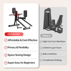 Hip Abductor Machine for Home Gym | Glute & Thigh Exercise Equipment, Outer Thigh Sculpting, Glute Machine for Women, Leg Abductor Machine, Booty Builder for Butt Workout🏆