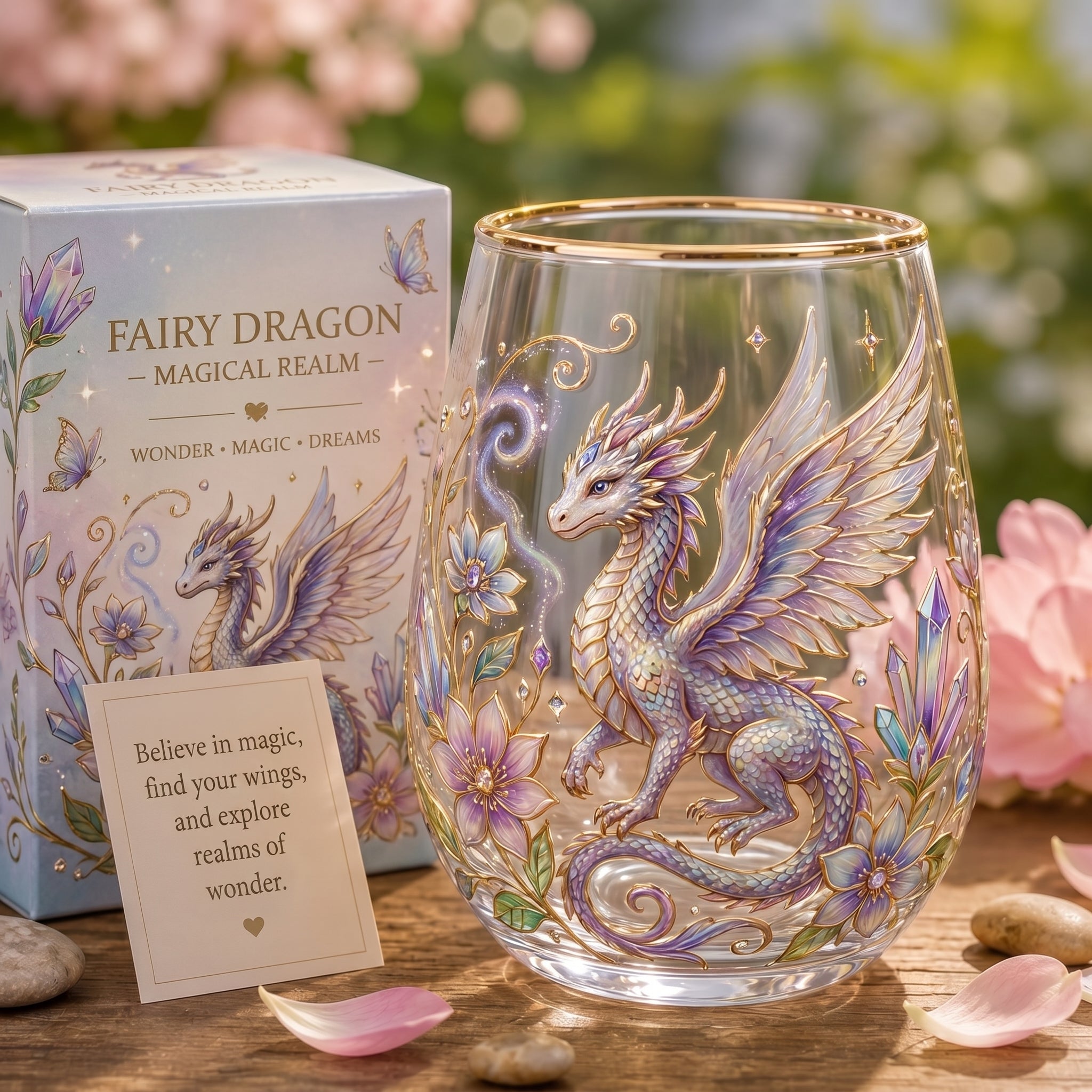 🌸🌿 Limited Edition 2026 Garden Morning Bliss Glass Tea Cup☀️☕🏆