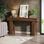 63-Inch Long Console Table, Wooden Rectangular Sofa Table Behind The Couch, Farmhouse Entryway Table for Entrance, Hallway, Living Room🏆