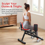 Hip Abductor Machine for Home Gym | Glute & Thigh Exercise Equipment, Outer Thigh Sculpting, Glute Machine for Women, Leg Abductor Machine, Booty Builder for Butt Workout🏆