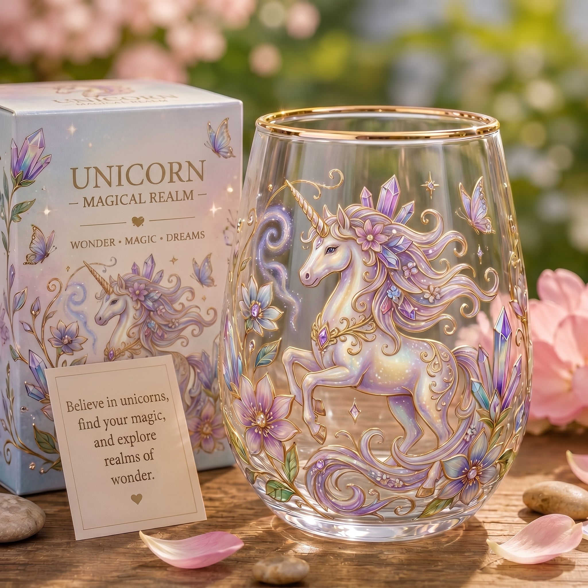 🌸🌿 Limited Edition 2026 Garden Morning Bliss Glass Tea Cup☀️☕🏆