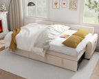 Sectional Sofa Couch, 87" Sleeper Sofa Bed with Reversible Storage Chaise Pull Out Couch🏆
