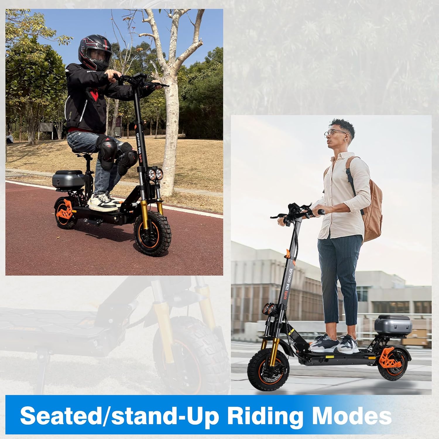 Electric Scooter for Adults 5600W Dual Motors, 50MPH & 50 Miles Range, 60V 27Ah Battery, Foldable Heavy Duty E Scooter, 11" Off Road Tires Fast Electric Scooter with Seat🏆