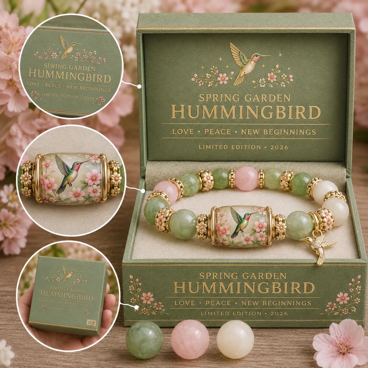 💜Hummingbird Garden Faith Bracelet 🌸 | 2026 Limited Edition Bracelet🏆