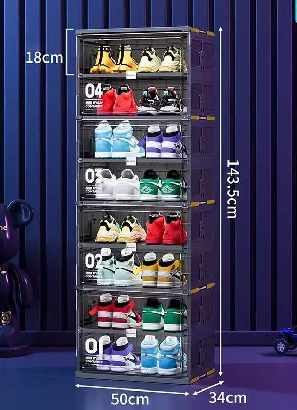 🥾Dust-Free Black Portable Shoe Organizer🎁🏆