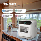 Mini Dishwasher | Compact Table Top Dishwasher with 3 Place Settings, 7 Programmes, Touch Control, LED Display, Delay Start and Off-peak Wash Function🔥Hot Sale🔥🏆