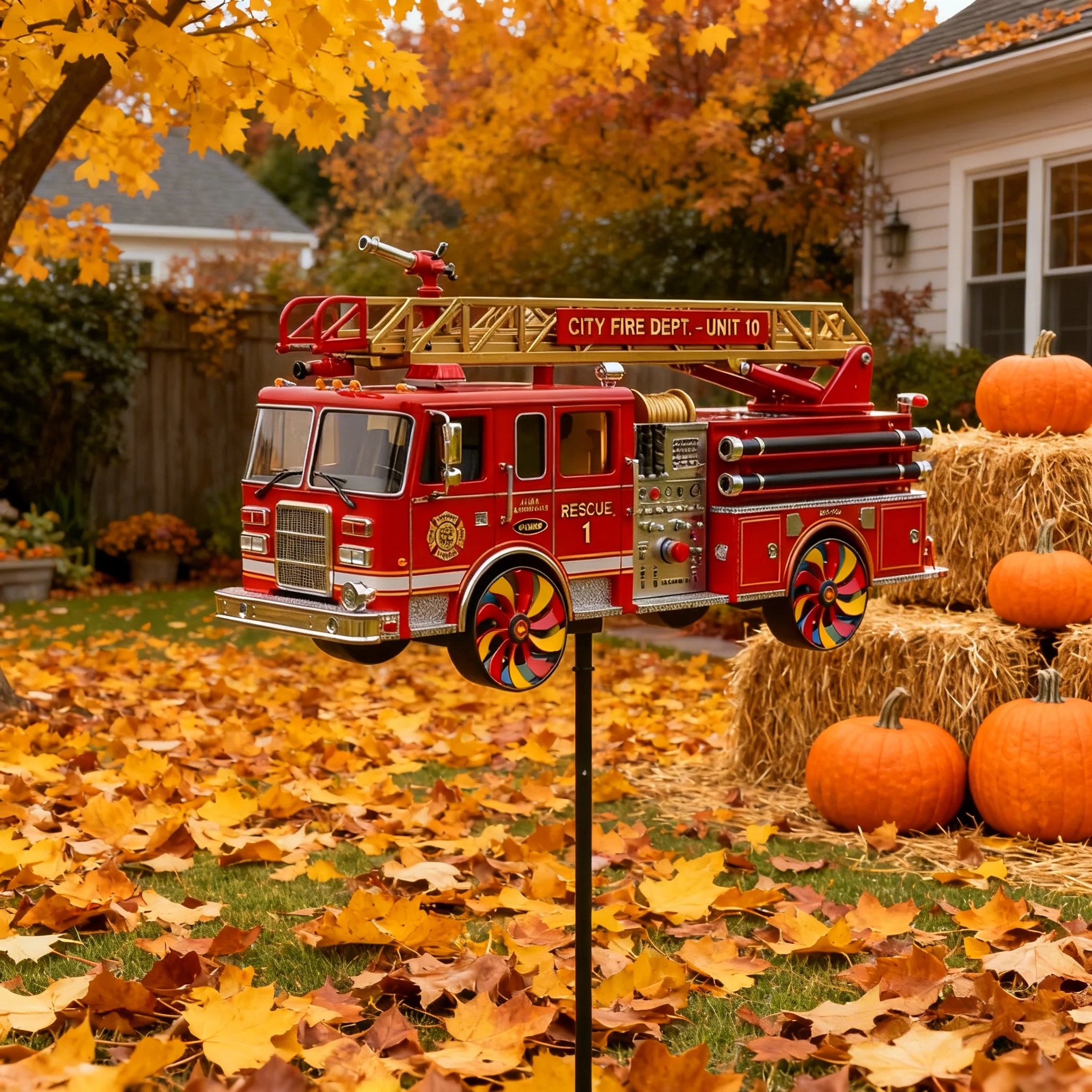 🏆Last Day Promo: 49% OFF 🎖️Fire Truck Garden Wind Spinner Limited Edition💋