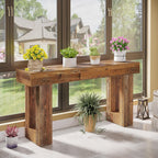 63-Inch Long Console Table, Wooden Rectangular Sofa Table Behind The Couch, Farmhouse Entryway Table for Entrance, Hallway, Living Room🏆