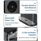 Nugget Ice Maker, 44lbs/Day, Fast 15min Ice, Self-Dispensing & Self-Cleaning🏆