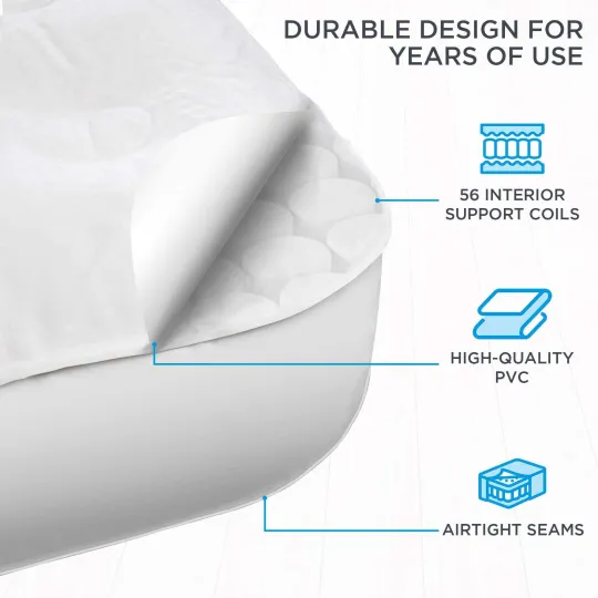 ⚡ Clearance sale🚀 Self-Inflating Air Mattress with Frame | Elevated Comfort Bed 🛏️🏆