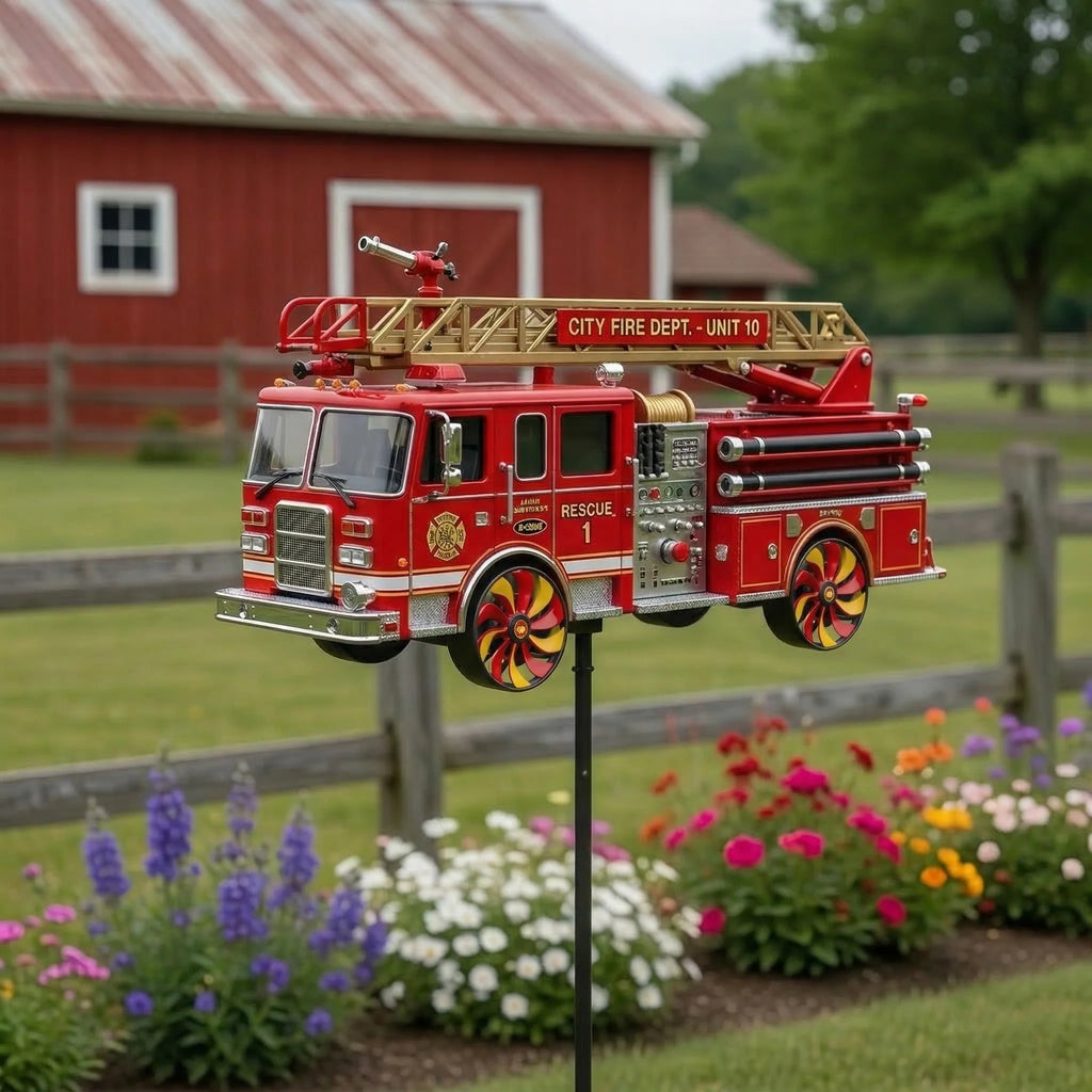 🏆Last Day Promo: 49% OFF 🎖️Fire Truck Garden Wind Spinner Limited Edition💋