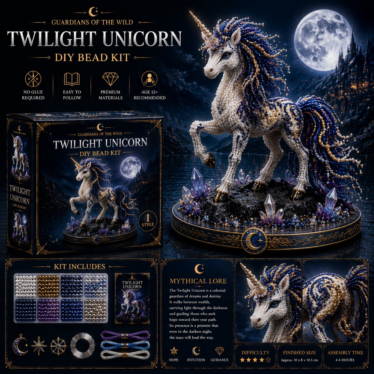 🎁3D Animal Guardian DIY Bead Kit Collection🏆