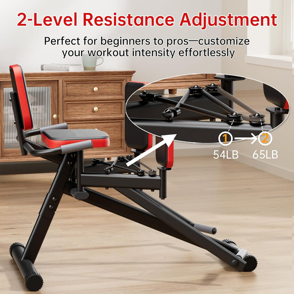Hip Abductor Machine for Home Gym | Glute & Thigh Exercise Equipment, Outer Thigh Sculpting, Glute Machine for Women, Leg Abductor Machine, Booty Builder for Butt Workout🏆