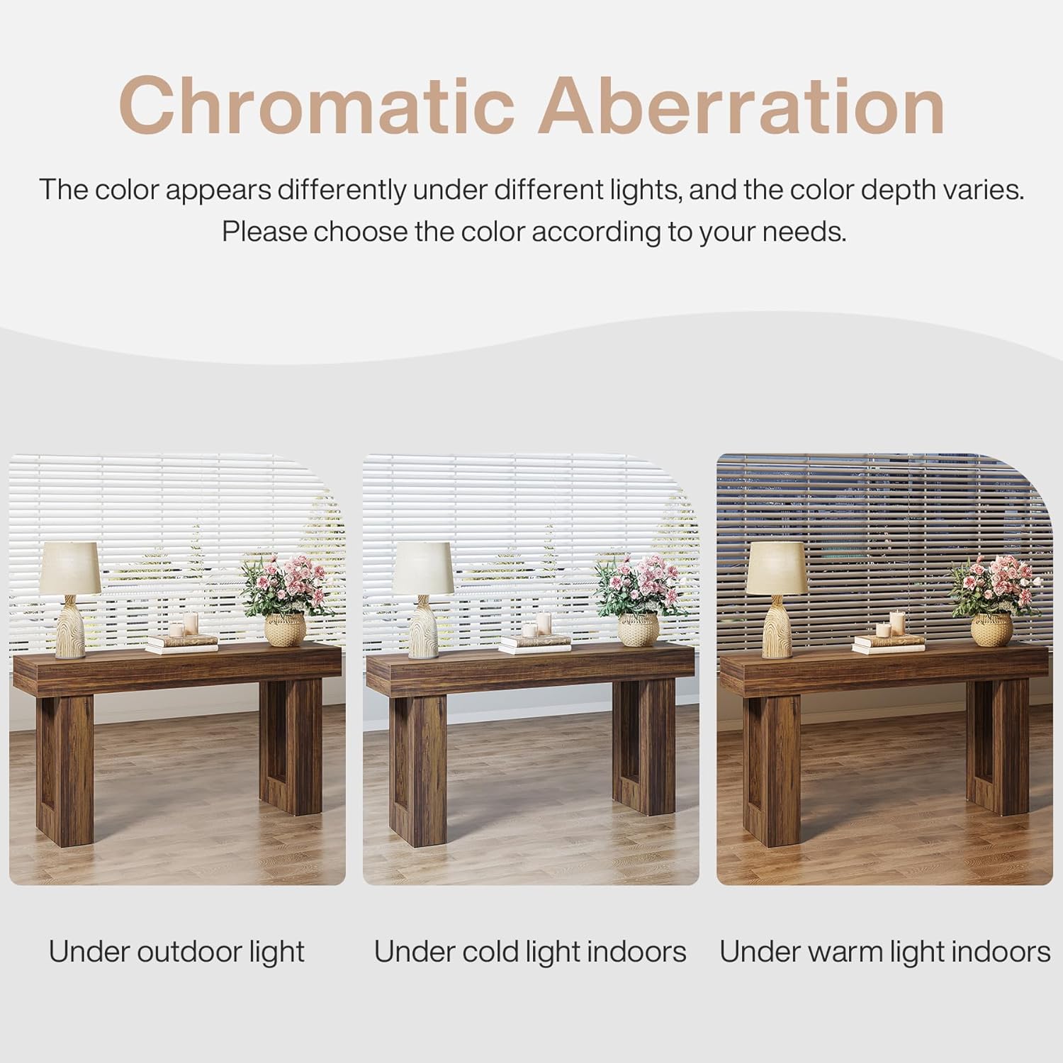 63-Inch Long Console Table, Wooden Rectangular Sofa Table Behind The Couch, Farmhouse Entryway Table for Entrance, Hallway, Living Room🏆