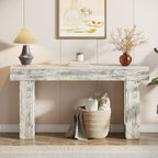 63-Inch Long Console Table, Wooden Rectangular Sofa Table Behind The Couch, Farmhouse Entryway Table for Entrance, Hallway, Living Room🏆
