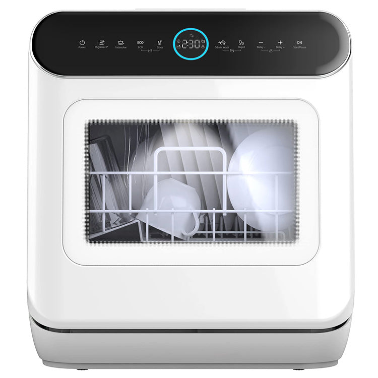 Mini Dishwasher | Compact Table Top Dishwasher with 3 Place Settings, 7 Programmes, Touch Control, LED Display, Delay Start and Off-peak Wash Function🔥Hot Sale🔥🏆
