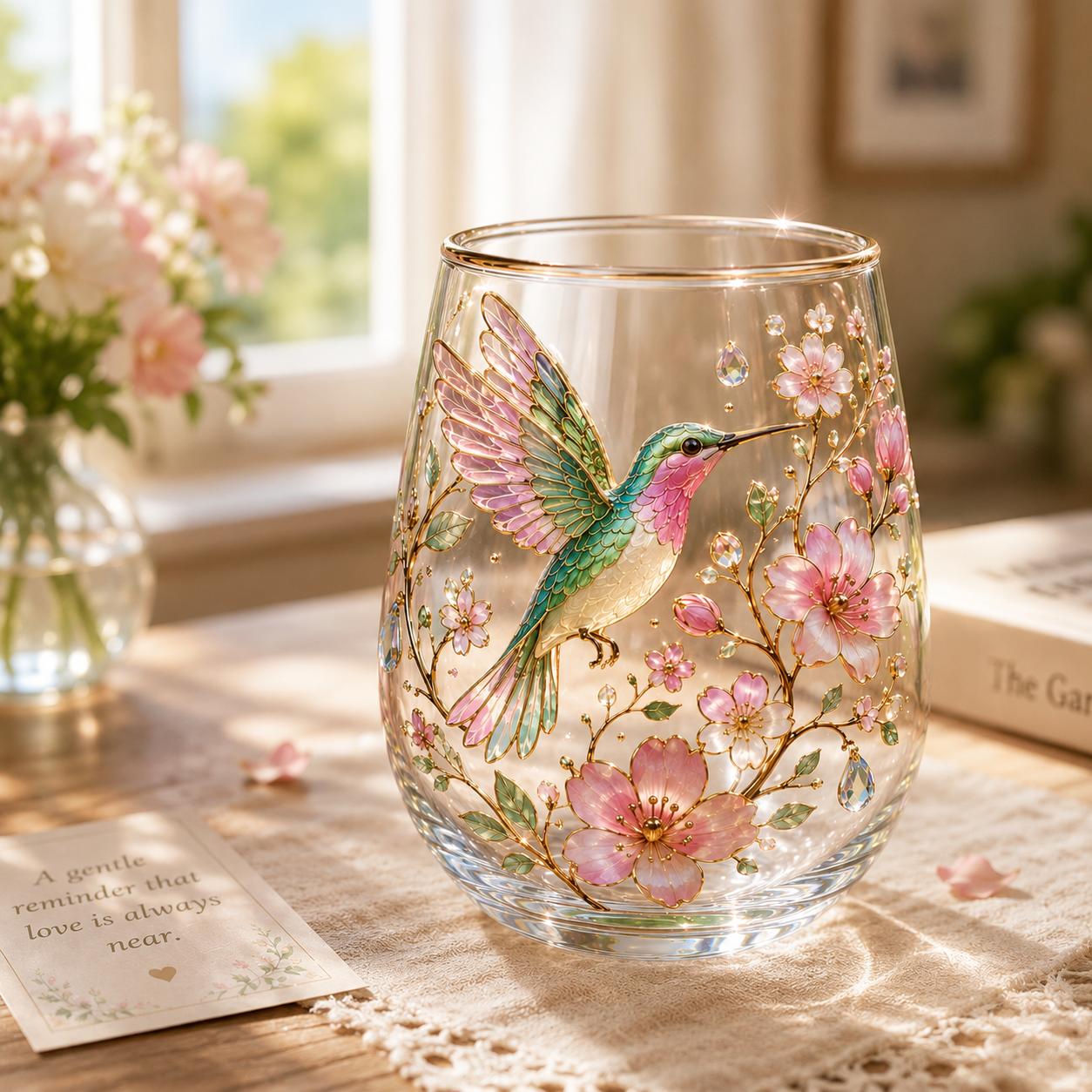 🌸🌿 Limited Edition 2026 Garden Morning Bliss Glass Tea Cup☀️☕🏆