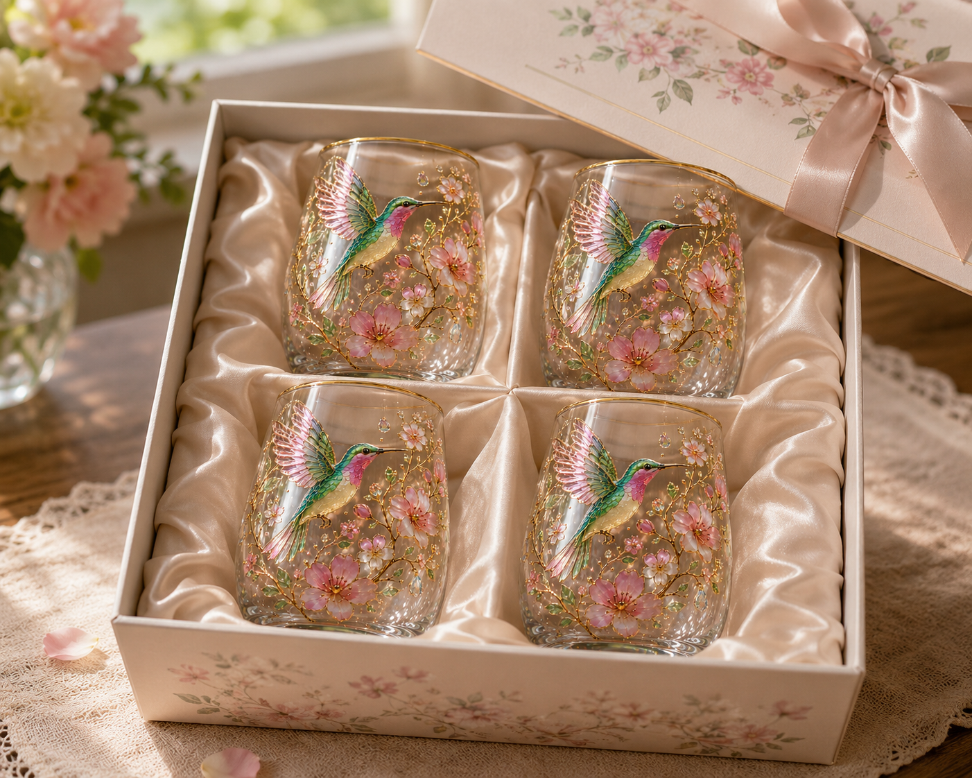 🌸🌿 Limited Edition 2026 Garden Morning Bliss Glass Tea Cup☀️☕🏆