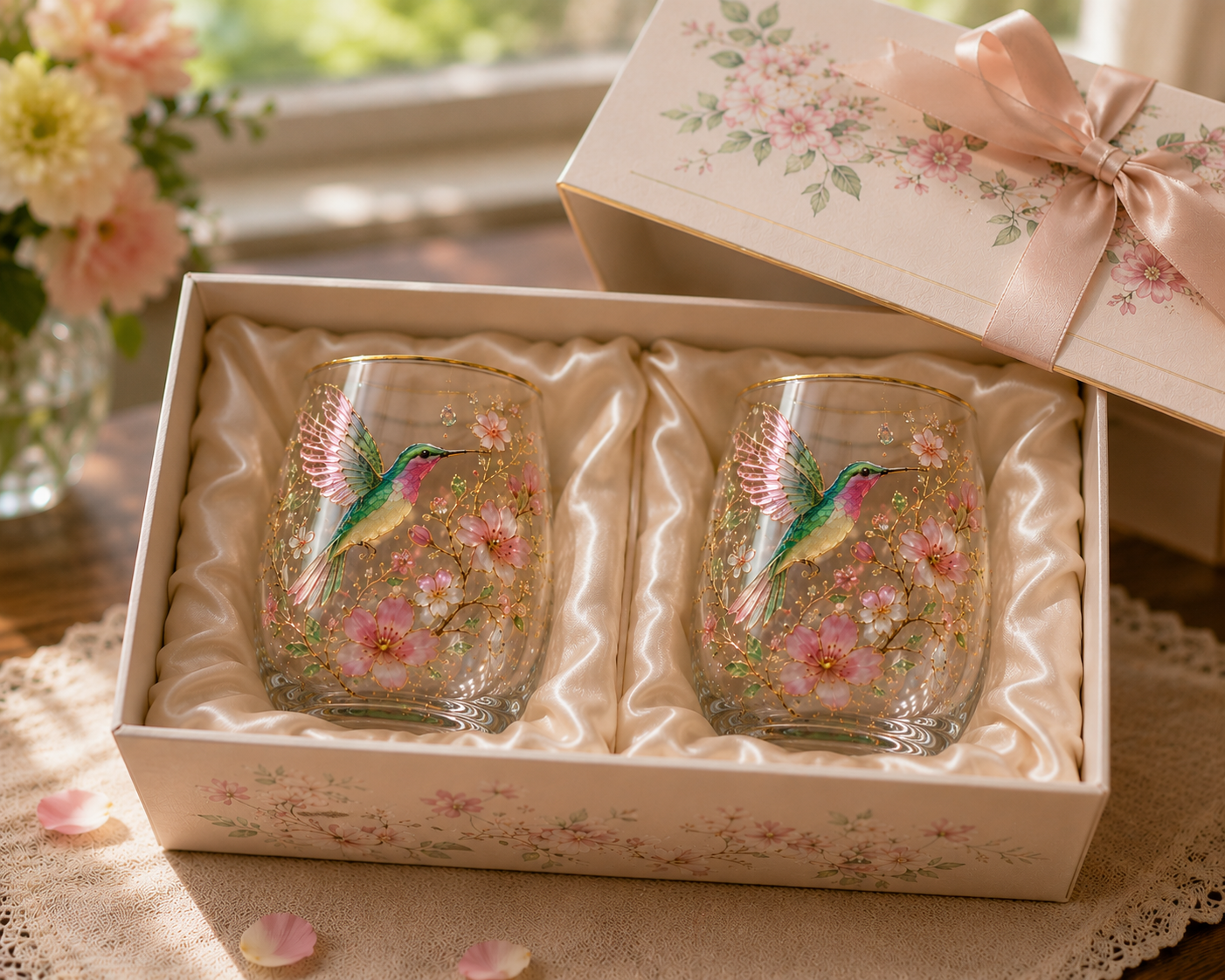 🌸🌿 Limited Edition 2026 Garden Morning Bliss Glass Tea Cup☀️☕🏆