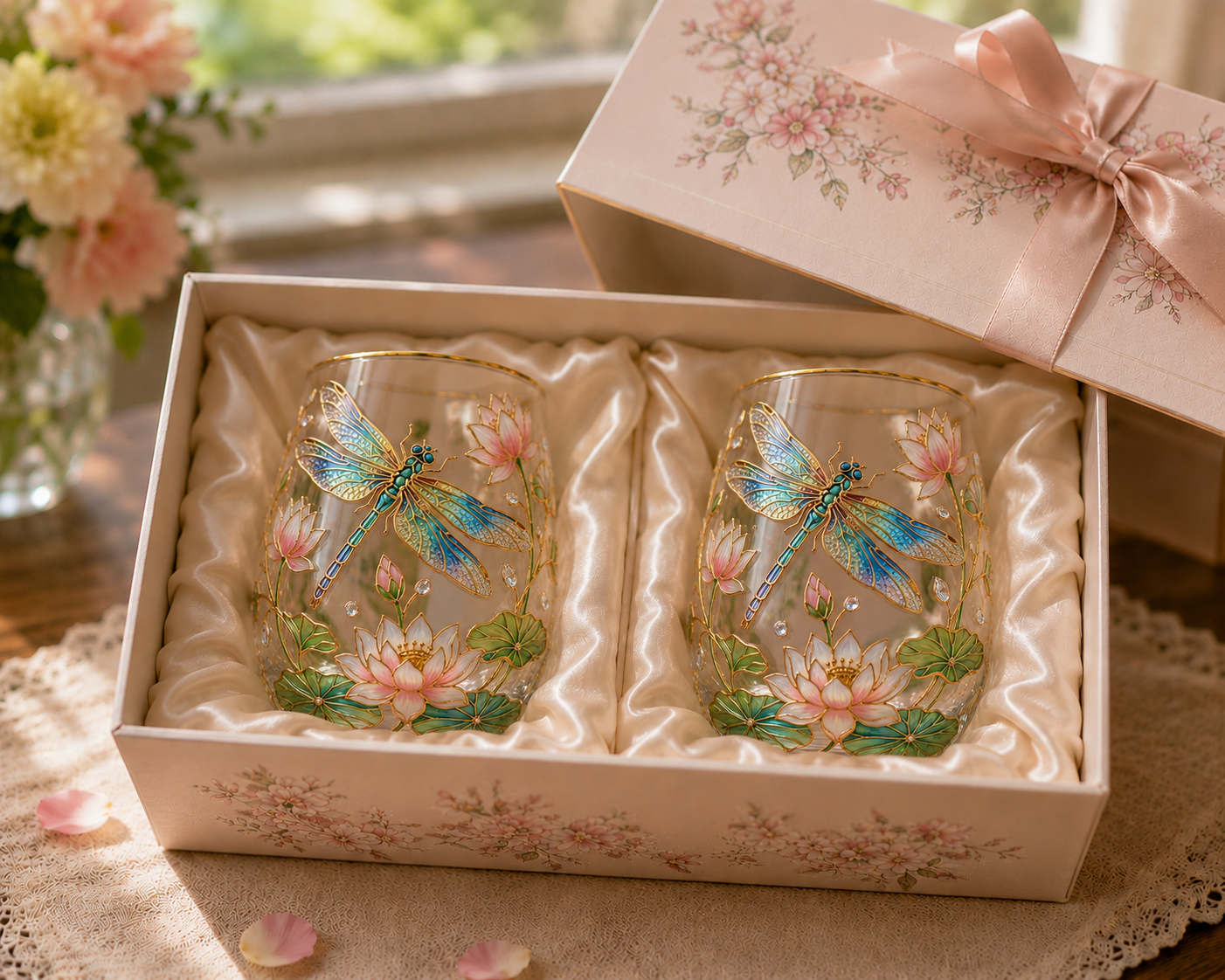 🌸🌿 Limited Edition 2026 Garden Morning Bliss Glass Tea Cup☀️☕🏆