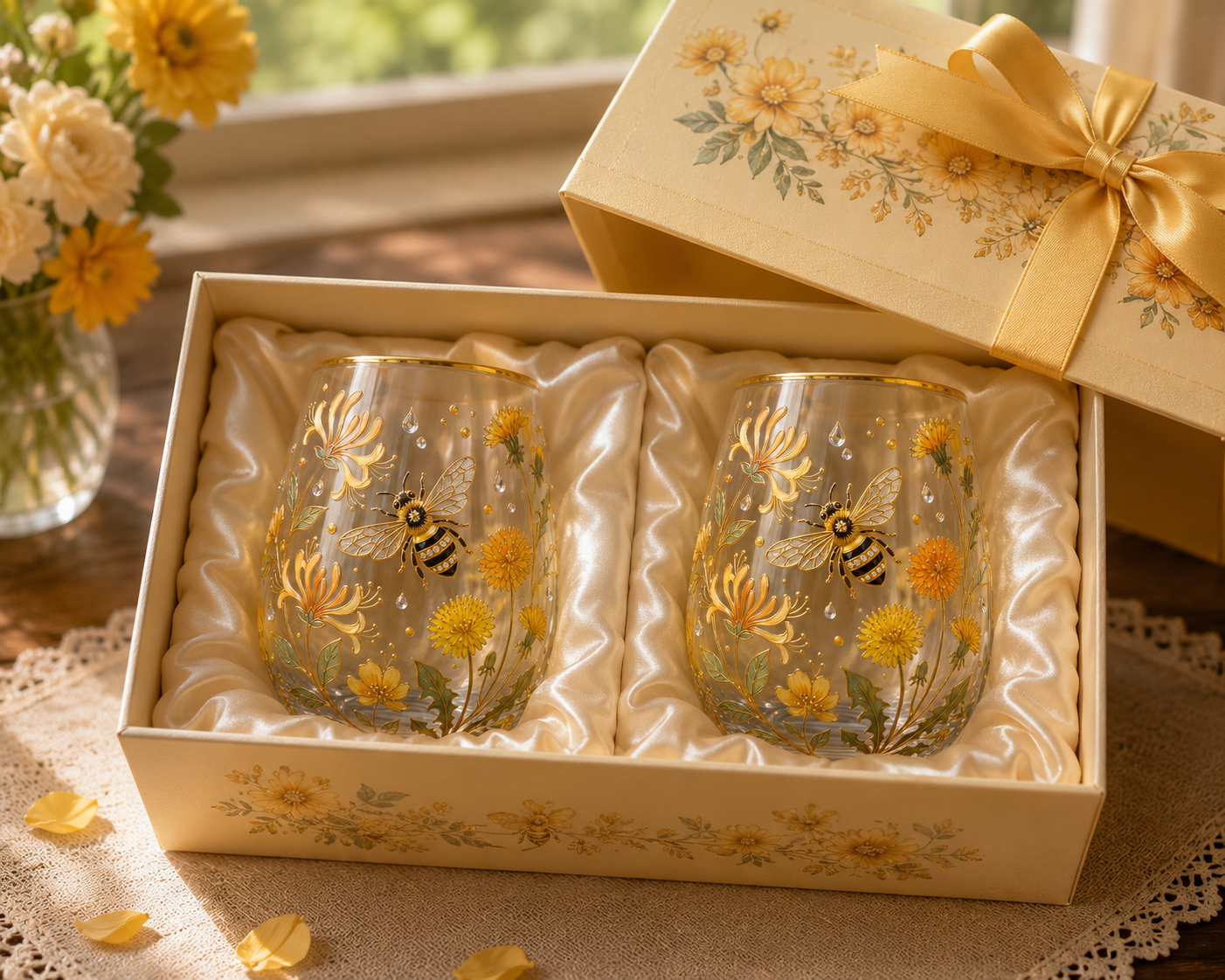 🌸🌿 Limited Edition 2026 Garden Morning Bliss Glass Tea Cup☀️☕🏆