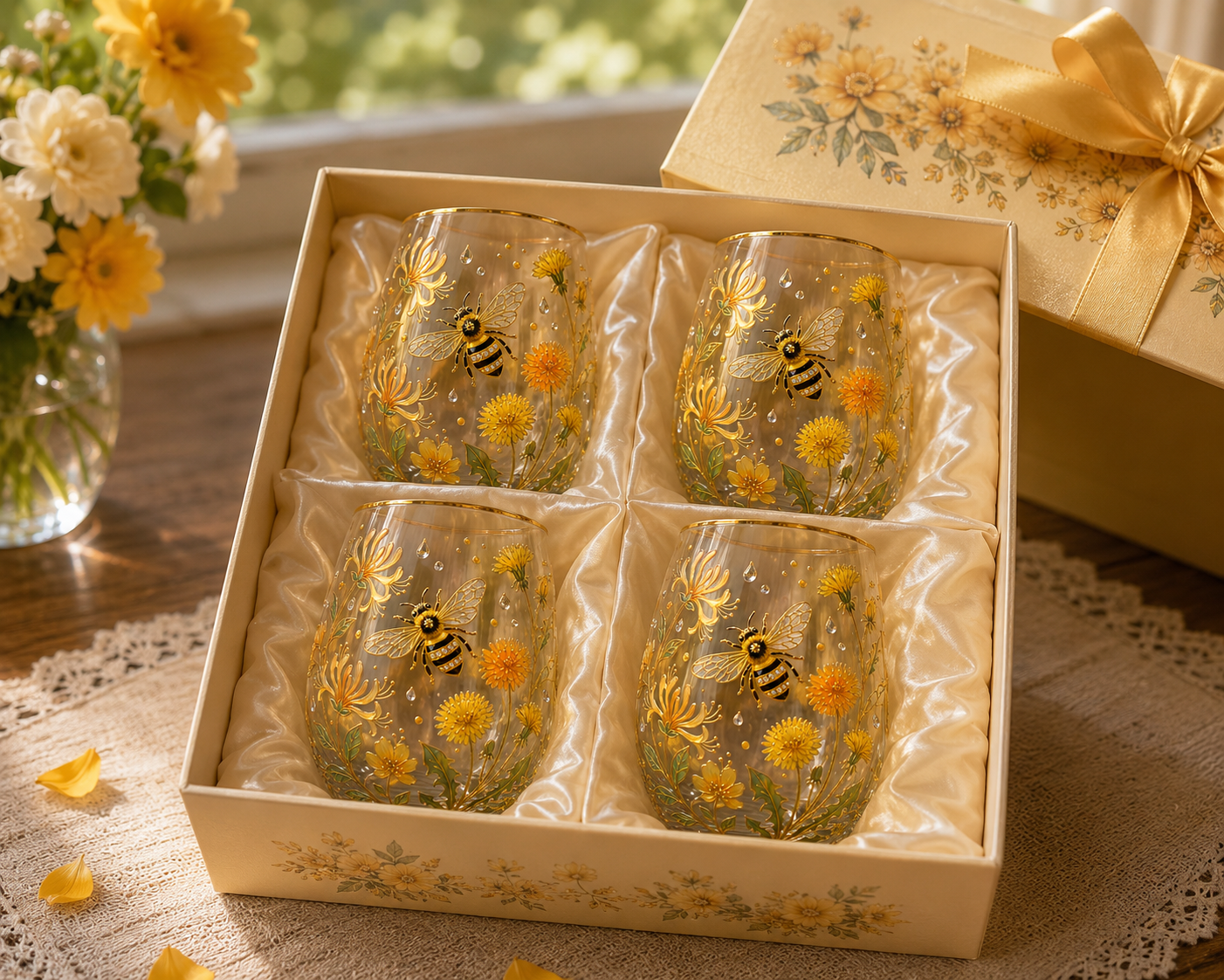 🌸🌿 Limited Edition 2026 Garden Morning Bliss Glass Tea Cup☀️☕🏆