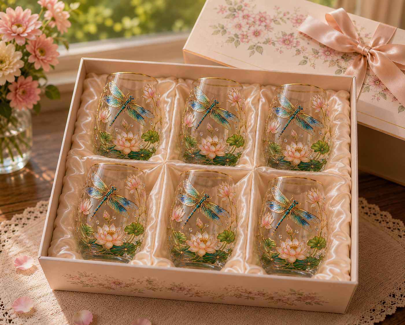 🌸🌿 Limited Edition 2026 Garden Morning Bliss Glass Tea Cup☀️☕🏆