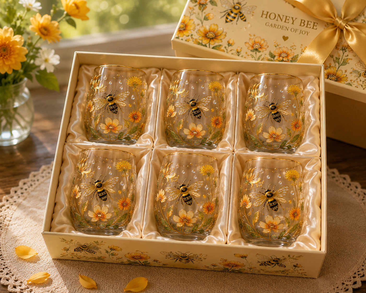 🌸🌿 Limited Edition 2026 Garden Morning Bliss Glass Tea Cup☀️☕🏆