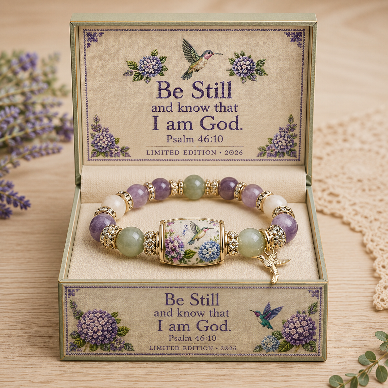 💜Hummingbird Garden Faith Bracelet 🌸 | 2026 Limited Edition Bracelet🏆