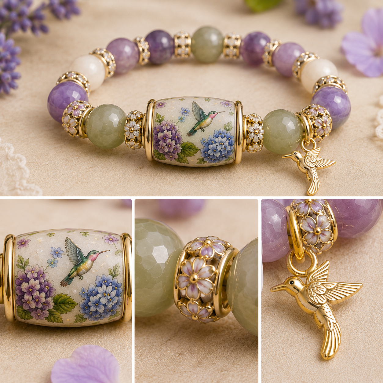 💜Hummingbird Garden Faith Bracelet 🌸 | 2026 Limited Edition Bracelet🏆