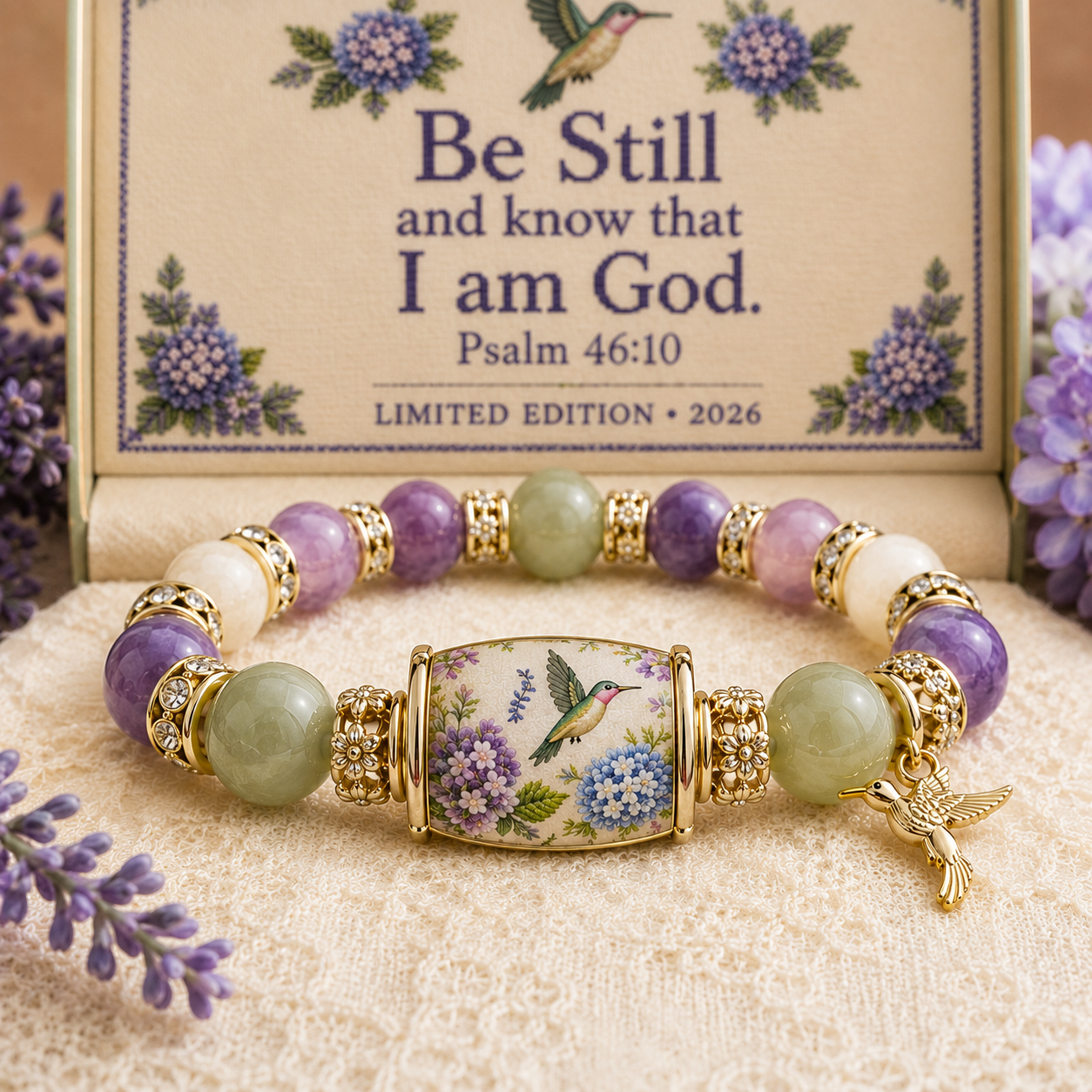 💜Hummingbird Garden Faith Bracelet 🌸 | 2026 Limited Edition Bracelet🏆