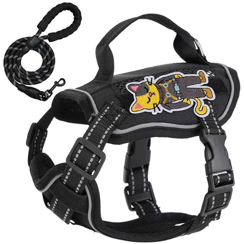 AyalaPet No-Pull Dog & Cat Harness with Handle - Adjustable Reflective Pet Vest - Breathable Soft Mesh Outdoor Walking Harness for Small & Medium