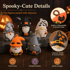 🔥LAST DAY 50% OFF - 24 Days of Halloween Gnome Surprise Figures Advent Calendar Box💋