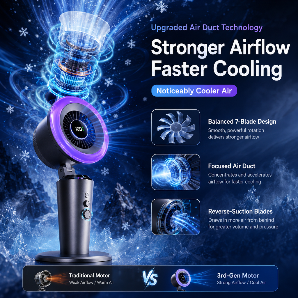 🌙 AI Smart Quiet Air Circulation Fan🏆