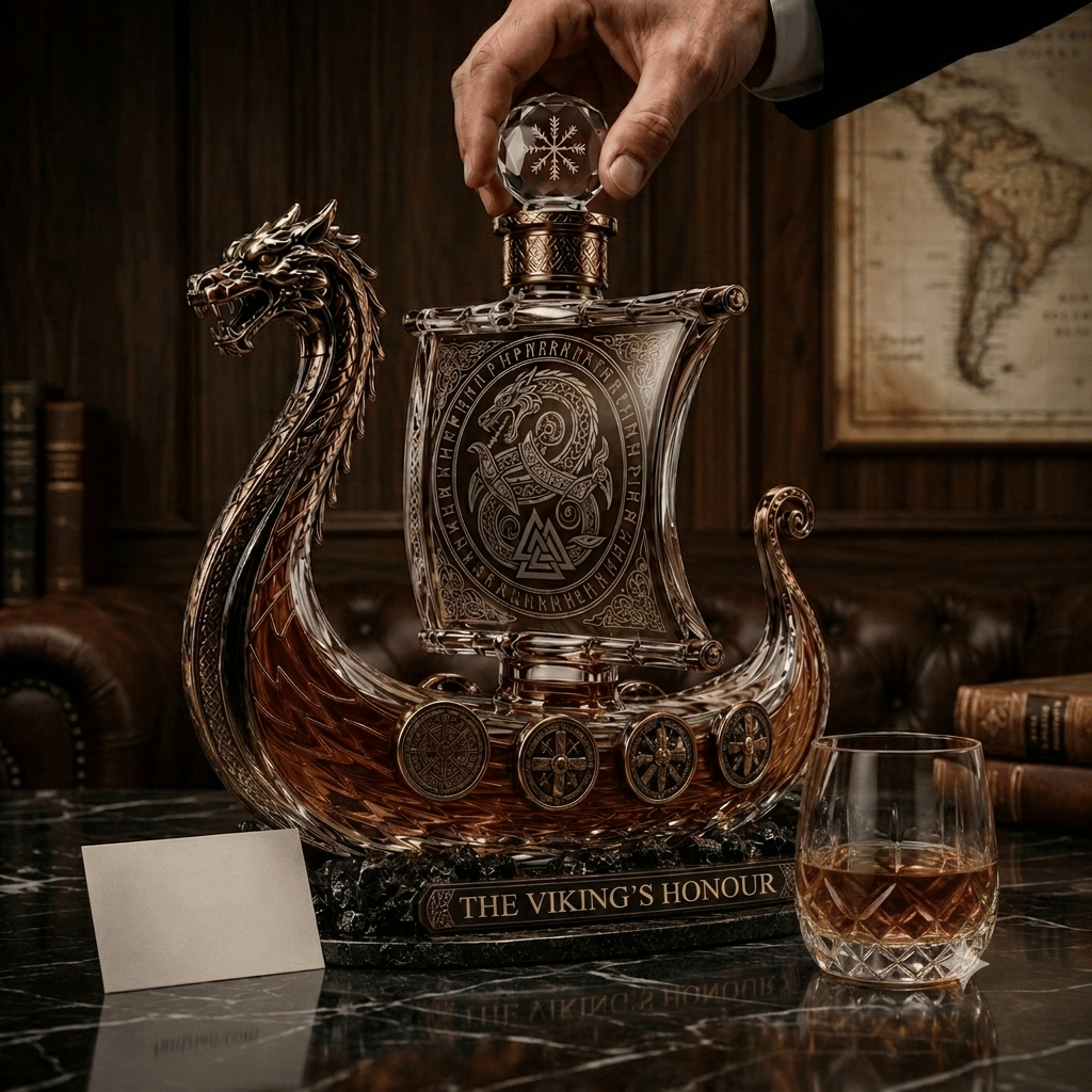 ⚔️ The Viking's Honour - Limited Edition Crystal Whiskey Decanter💋