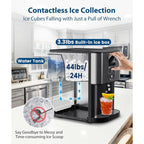 Nugget Ice Maker, 44lbs/Day, Fast 15min Ice, Self-Dispensing & Self-Cleaning🏆