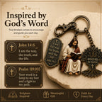 🔥LAST DAY 50% OFF - ✝Jesus Reading Keychain💋