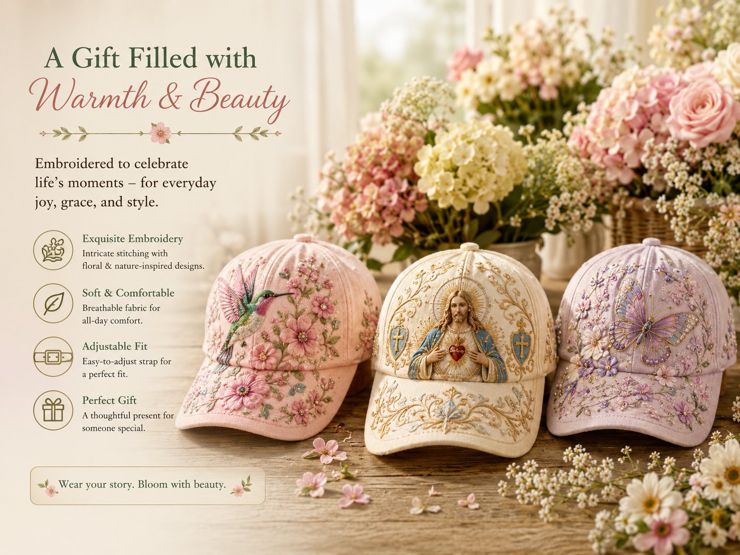 🔥Last Day 49% OFF 🌸🌿 Garden Morning Cap (✨2026 Limited Edition)🏆