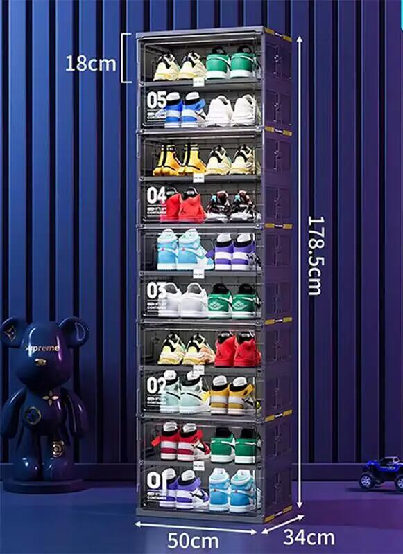🥾Dust-Free Black Portable Shoe Organizer🎁🏆