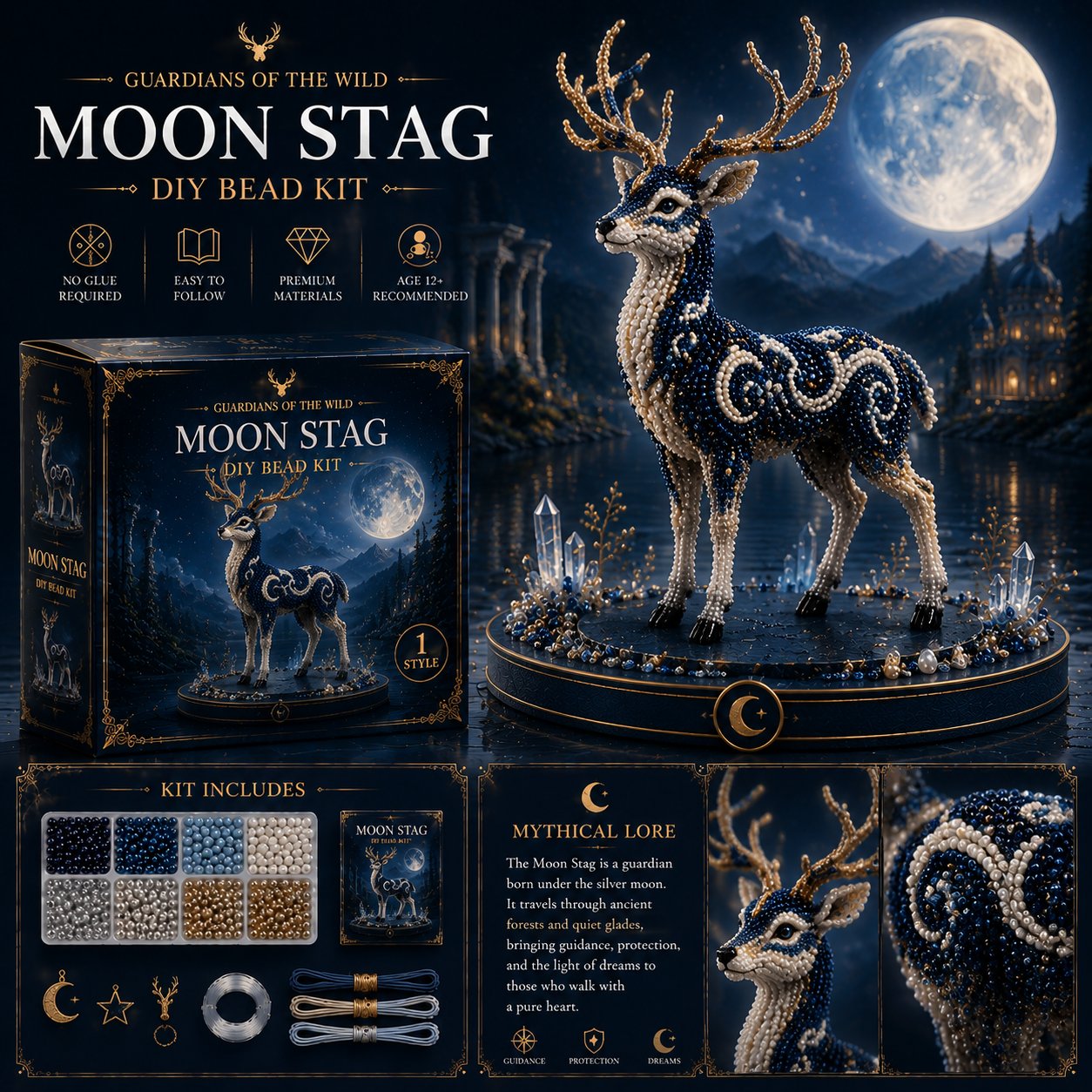 🎁3D Animal Guardian DIY Bead Kit Collection🏆