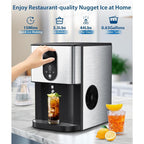 Nugget Ice Maker, 44lbs/Day, Fast 15min Ice, Self-Dispensing & Self-Cleaning🏆