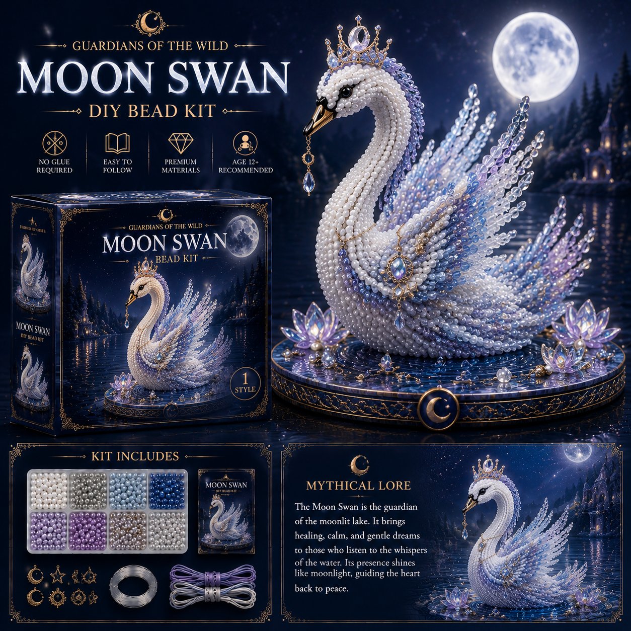 🎁3D Animal Guardian DIY Bead Kit Collection🏆